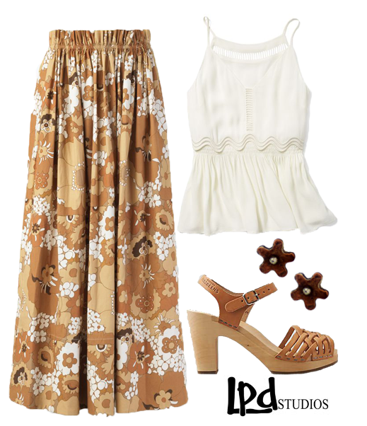 LPDstudios Blog: Style Board - Vintage Copper and Sterling Silver Floral Studs