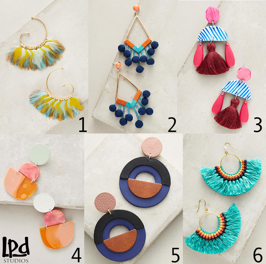 LPDstudios Blog: Mood Board - Anthro Earrings Galore
