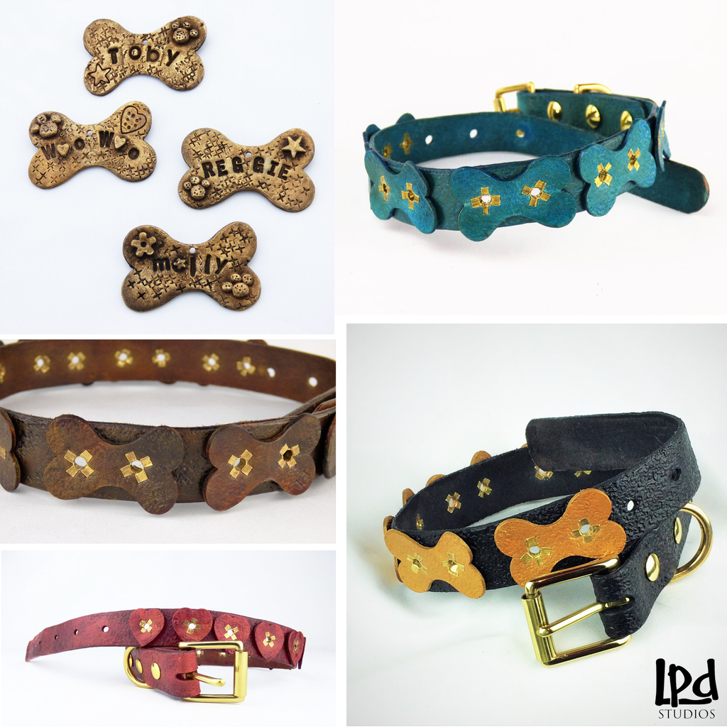 LPDstudios: Pet Gift Collection - LPDstudios was created by designer artist Lisa Parmer Ditty. All of her designs are handcrafted in her Pennsylvania studio. She has merged her love of leather, metal and metal clay to create a unique collection of custom
