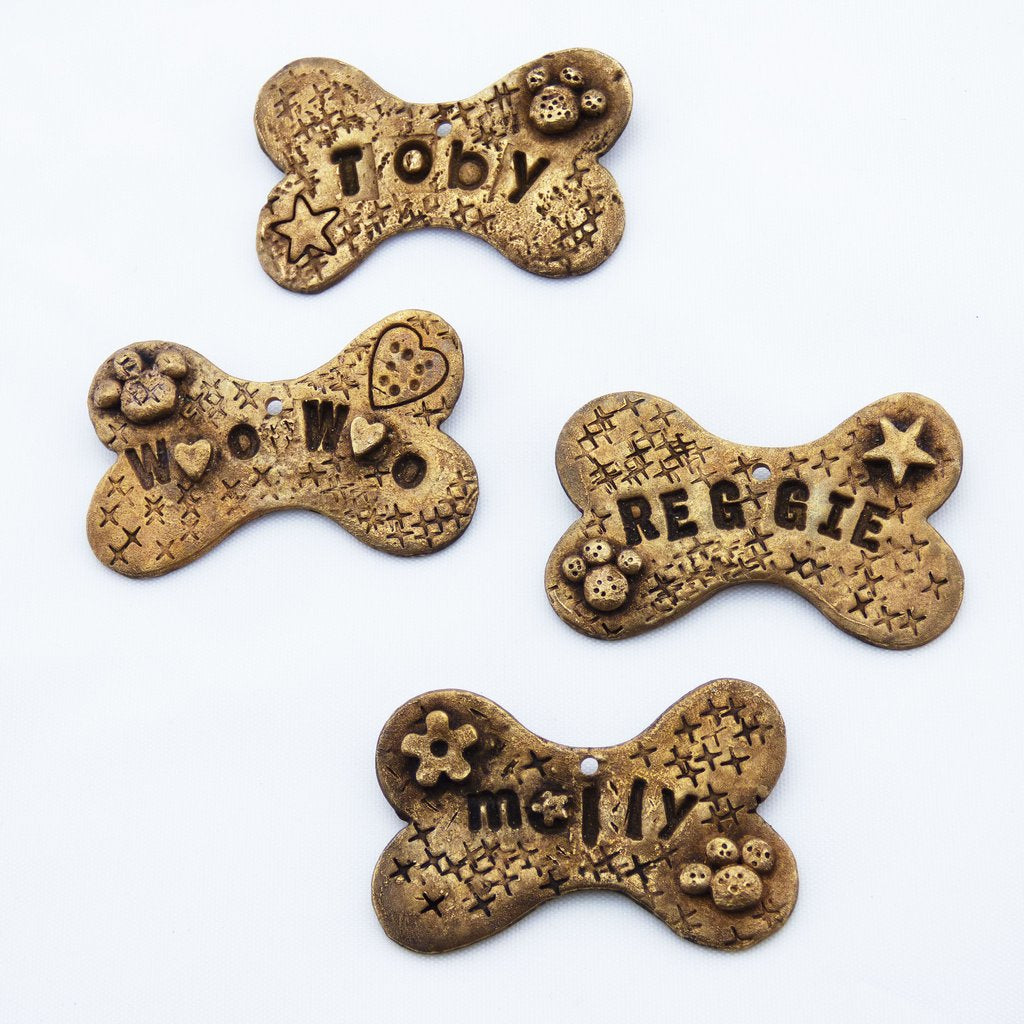 LPDstudios Blog: Behind the Scenes - Pet Collection Brass Dog Tags with Custom Pet Love Name