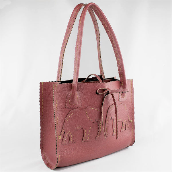 Cute Pink Leather Elephant Shoulder Bag For Women Leather Mini Elephan –  Feltify