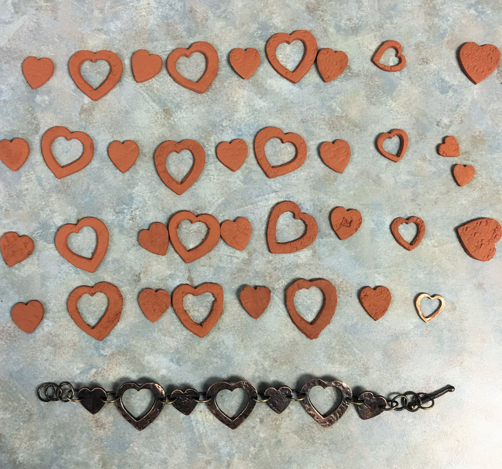 Copper Heart Bracelets