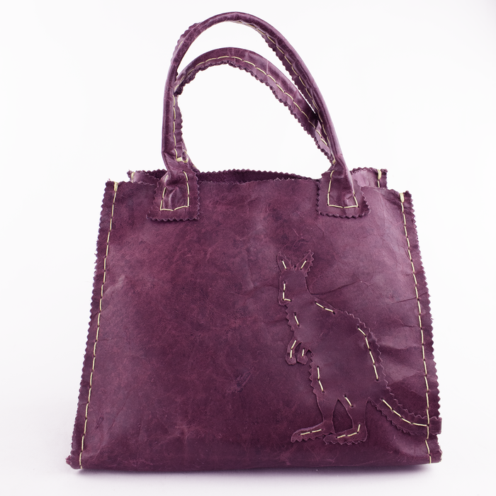 Mulberry Oiled Pull-Up Leather Purse with Kangaroo