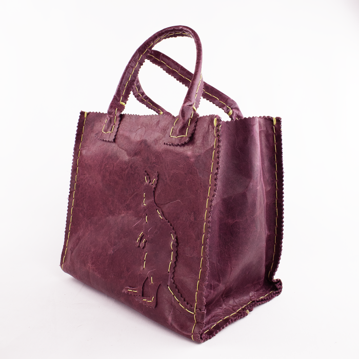 Mulberry Oiled Pull-Up Leather Purse with Kangaroo