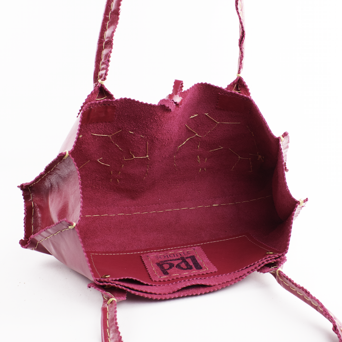 Geranium Pink Evening Purse with Elephants