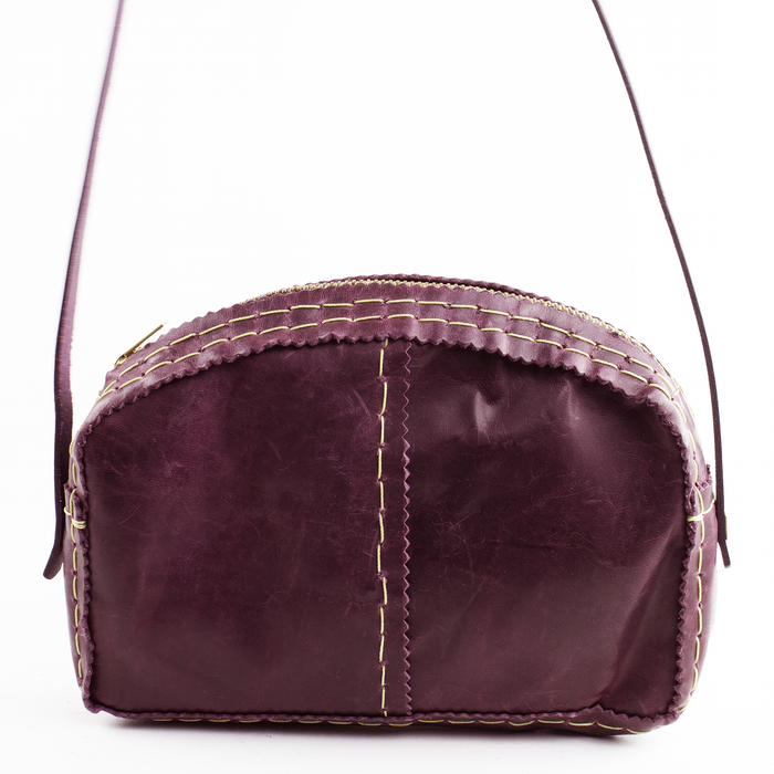 Kangaroo Hobo in Mulberry Pull-Up Leather