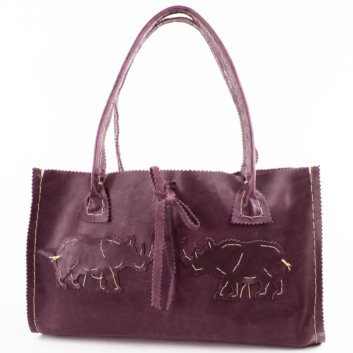 Mulberry Rhino Square Tote with Oiled Pull-Up Leather