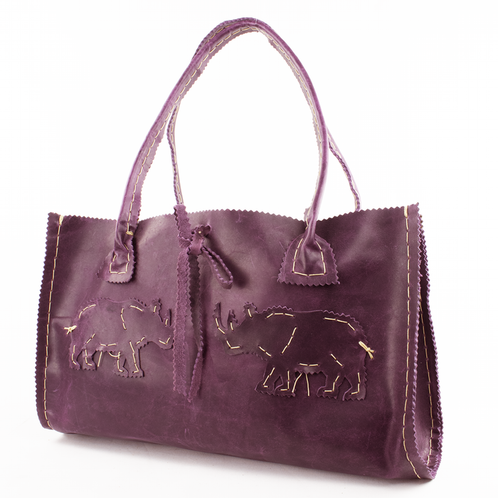 Mulberry Rhino Square Tote with Oiled Pull-Up Leather