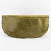 Hand Sewn Olive Green Armadillo Envelope Clutch in Leather