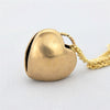 Forever Fused Two Hearts Pendant Necklace in a Satin Gold Bronze with a 14/20 gold filled necklace
