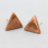 Super Shiny Triangle Copper Studs