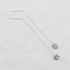 Fine Silver Daisy Earrings on a Sterling Silver  Cable Earring Chain