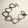 Hand Forged Blackened Copper Bracelet inspired by Alexander Calder