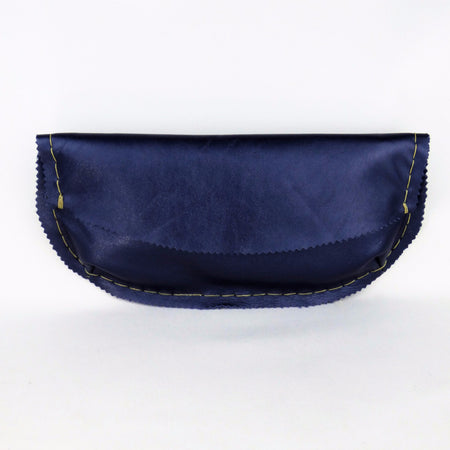 Pearled Navy Blue Handsewn Evening Clutch