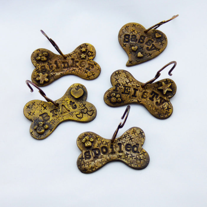 Brass Dog Tags with Adorable Nicknames