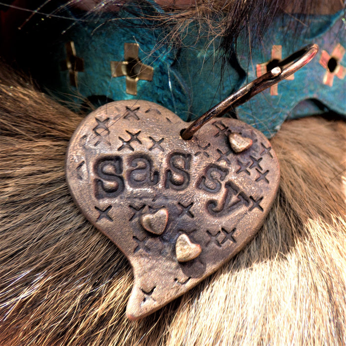 Gold Bronze Dog Tags with Adorable Nicknames