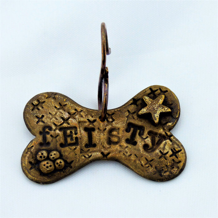 Gold Bronze Dog Tags with Adorable Nicknames