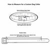 Custom Leather Pet Collar With Multi Bones Motif